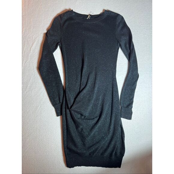 All Saints Dresses & Skirts - AllSaints Lurex Drape Mini Dress Blue/Teal Sparkle